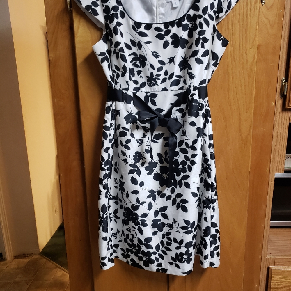 Black & White Floral Dress